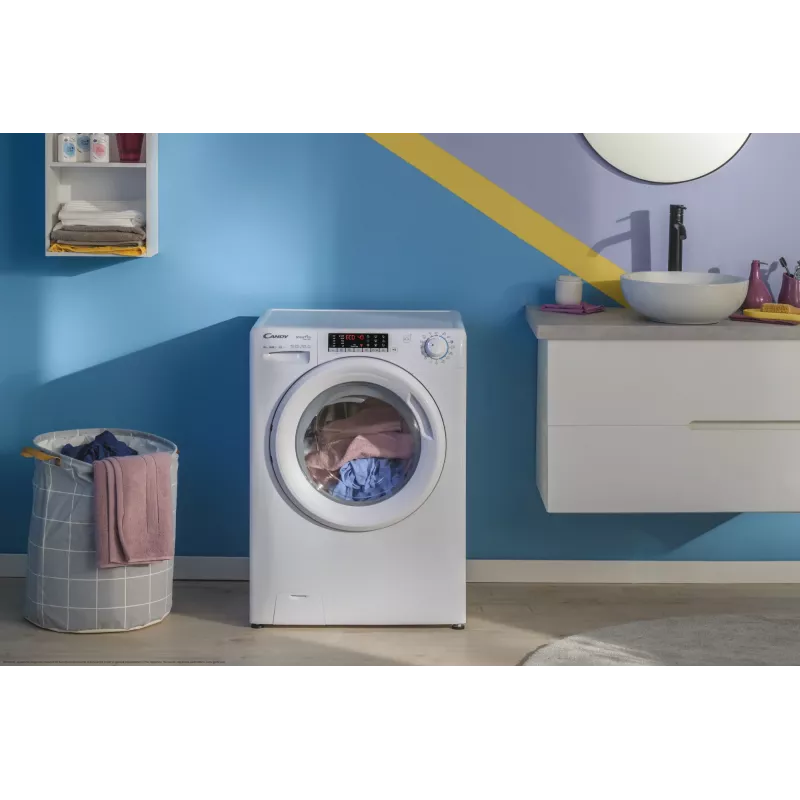 Candy Smart Pro Inverter CO 474TWM6/1-S veļas mazgājamā mašīna Priekšējā ielāde 7 kg 1400 RPM Balta