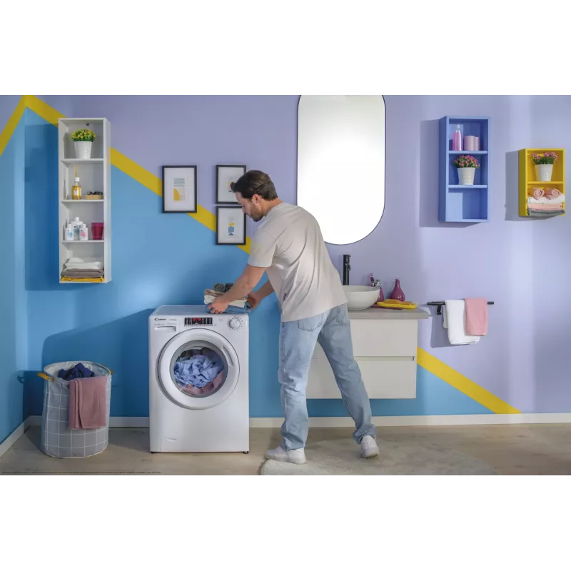Candy Smart Pro Inverter CO 474TWM6/1-S veļas mazgājamā mašīna Priekšējā ielāde 7 kg 1400 RPM Balta