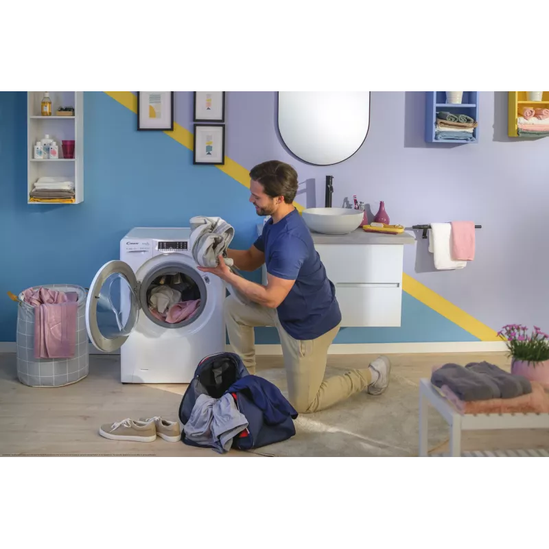 Candy Smart Pro Inverter CO 474TWM6/1-S veļas mazgājamā mašīna Priekšējā ielāde 7 kg 1400 RPM Balta