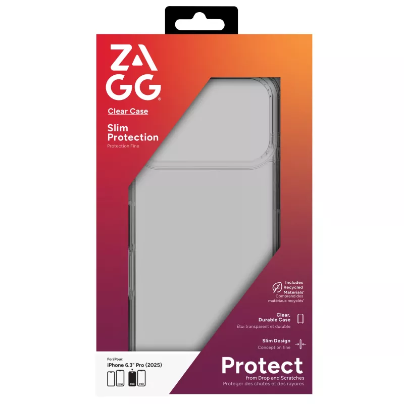 ZAGG Clear Case Apple iPhone 17 Pro caurspīdīgs vāciņš