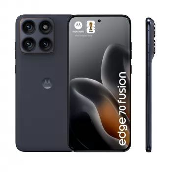 Motorola edge 70 fusion viedtālrunis — 6.78 collu AMOLED, Snapdragon 7s Gen 3, 8 GB RAM, 256 GB, 5200 mAh, Dual SIM, Android 16 (Melns)
