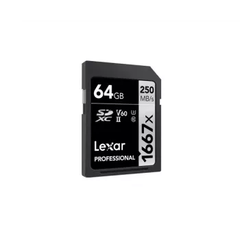 Lexar Professional 1667x SDXC UHS-II 64GB atmiņas karte LSD64GCB1667