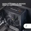 Mars Gaming MPB650SIM barošanas bloks 650 W 24-pin ATX ATX Melns