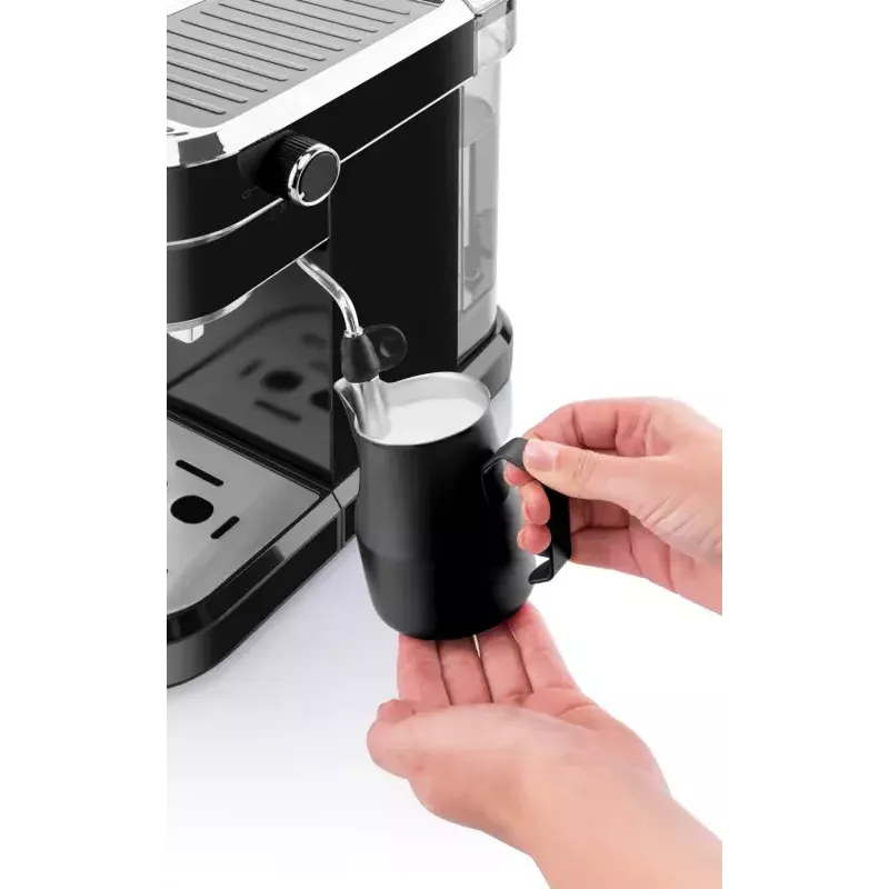 Kafijas automāts ETA ETA618190020 — pusautomātisks, 0.75 L ūdens tvertne, 1350 W, melns