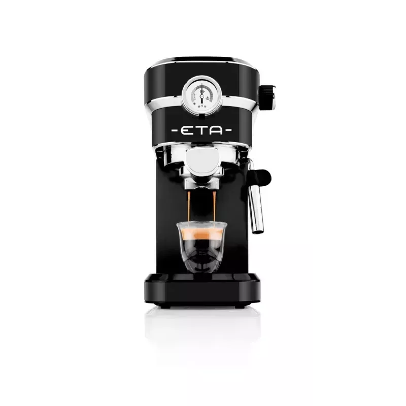 Kafijas automāts ETA ETA618190020 — pusautomātisks, 0.75 L ūdens tvertne, 1350 W, melns