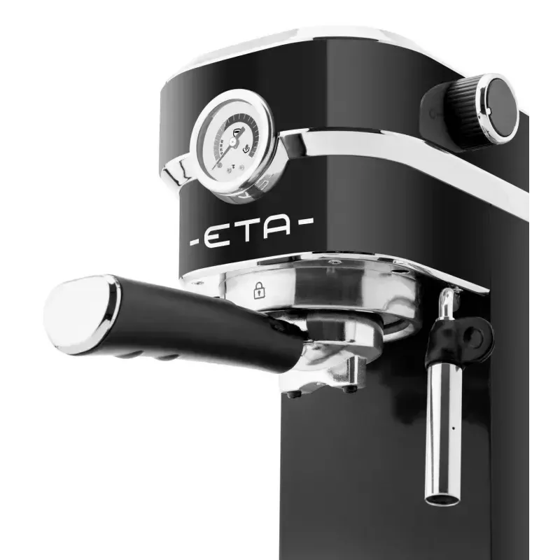 Kafijas automāts ETA ETA618190020 — pusautomātisks, 0.75 L ūdens tvertne, 1350 W, melns