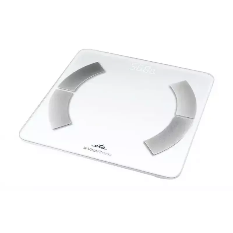 Elektroniskie personīgie svari ETA ETA277990000 — balti, kvadrātveida, 180 kg, 100 g precizitāte