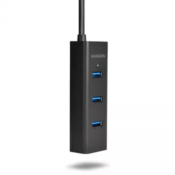 Axagon HUE-S2C USB 3.2 Gen 1 (3.1 Gen 1) Type-A centrmezgls 5000 Mbit/s Melns