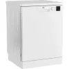 Brīvi stāvoša trauku mazgājamā mašīna BEKO DVN05320W — pilna izmēra 60 cm, 13 komplekti, 49 dB, 5 programmas, E klase