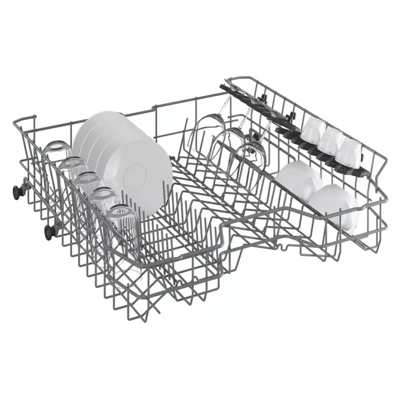 Brīvi stāvoša trauku mazgājamā mašīna BEKO DVN05320W — pilna izmēra 60 cm, 13 komplekti, 49 dB, 5 programmas, E klase