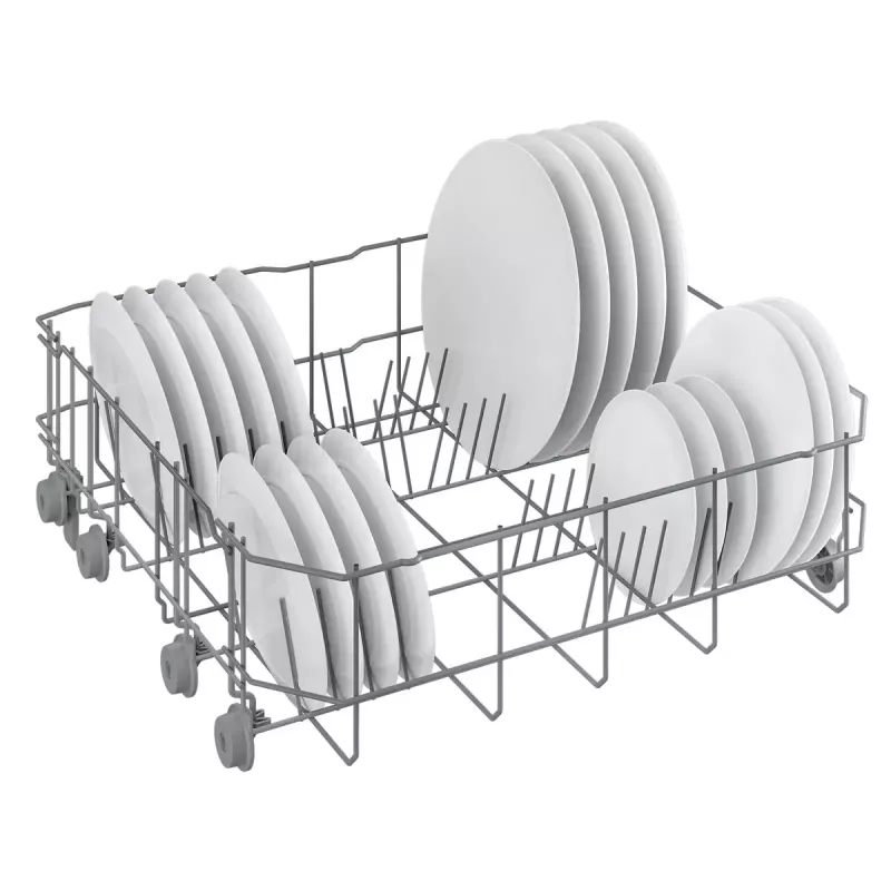 Brīvi stāvoša trauku mazgājamā mašīna BEKO DVN05320W — pilna izmēra 60 cm, 13 komplekti, 49 dB, 5 programmas, E klase