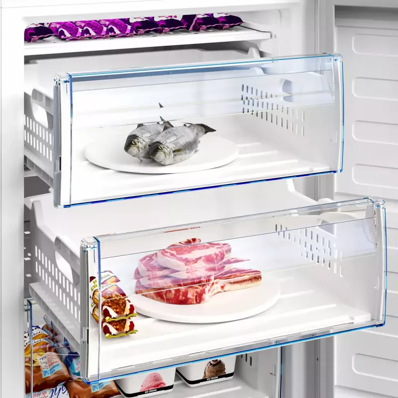 Brīvstāvošais saldētājs Beko RFSA240M41WN — 215 L, balts, Fast Freeze, atveramas durvis