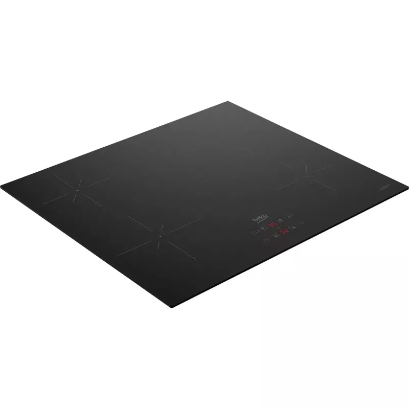 Beko HII64401QT melna iebūvējamā 60 cm indukcijas plīts ar 4 zonām