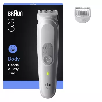 Ķermeņa matu trimmeris un skuveklis BRAUN Series 3 BG3530 — pelēks, NiMH akumulators, 80 min darbība