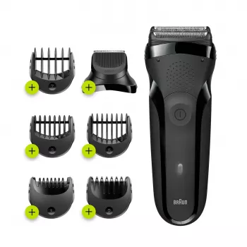 Braun Series 3 300BT bezvadu slapjās un sausās skūšanas folijas skuveklis ar trimmeri