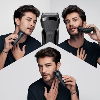 Braun Series 3 300BT bezvadu slapjās un sausās skūšanas folijas skuveklis ar trimmeri