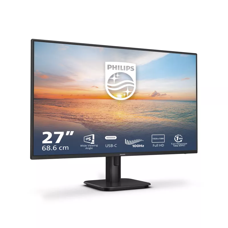 Philips 1000 sērija 27E1N1300A/00 datora monitors 68.6 cm (27 collas) 1920 x 1080 pikseļi Full HD LCD Melns