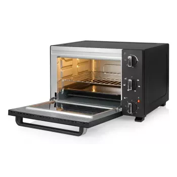Galda elektriskā cepeškrāsns Tristar OV-3627 — 27 L, 1500 W, melna, rotācijas vadība