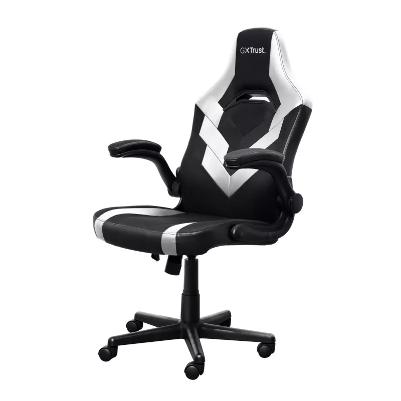 Universāls spēļu krēsls Trust GXT 703W RIYE melns balts 140 kg