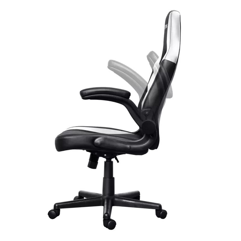 Universāls spēļu krēsls Trust GXT 703W RIYE melns balts 140 kg