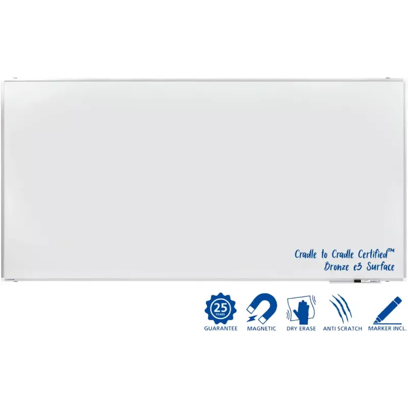 Balta tāfele Legamaster PREMIUM PLUS 120x240cm emaljēta fiksēta