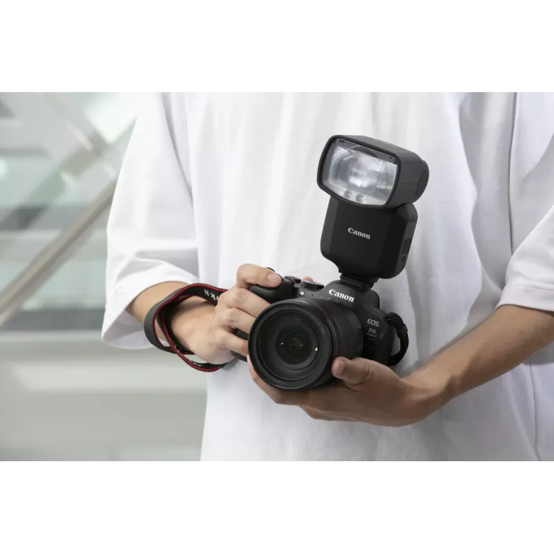 Canon Speedlite EL-5 zibspuldze — slave, Li-Ion LP-EL akumulators, 491 g, melna