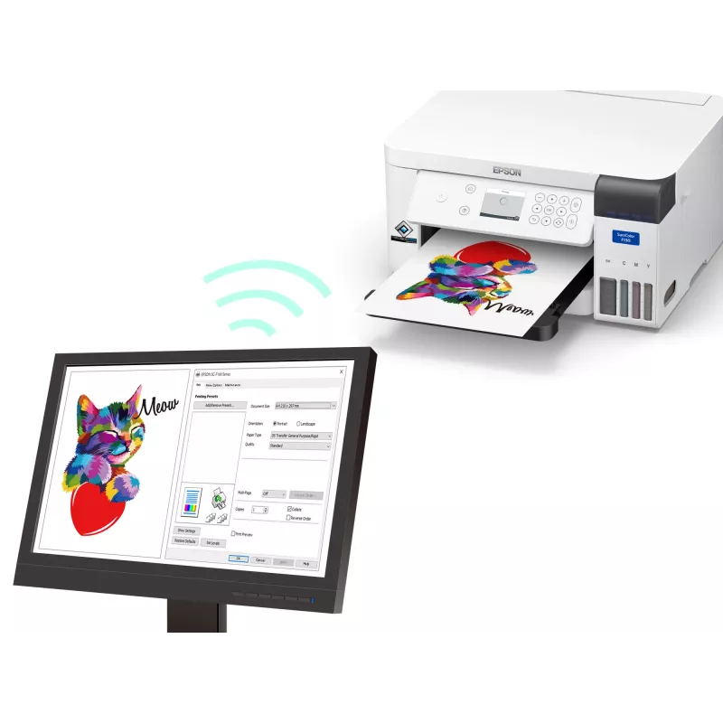 Epson SureColor SC‑F100 lielformāta printeris Wi-Fi Tintes Krāsu 600 x 1200 DPI A4 (210 x 297 mm) Ethernet LAN