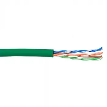 Patch kabelis ACT CAT5E U/UTP Stranded Zaļš 100 m