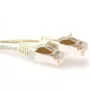 ACT Ivory 0.25m SFTP CAT6A lāpīšanas kabelis ar RJ45 savienotājiem, bez aizķeršanās
