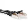 ACT Black 0.5 m LSZH SFTP CAT6A patch vads, bezķēdes, ar RJ45 savienotājiem