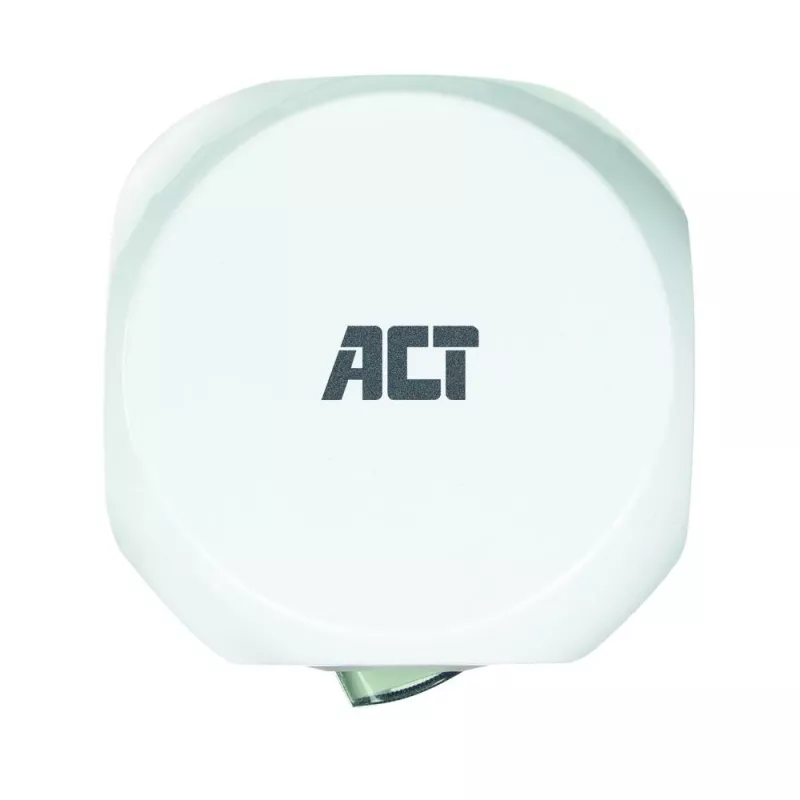 Strāvas sadalītājs ACT AC2430 — 3× F tipa kontaktligzdas, 230 V, 16 A, 1.5 m kabelis, balts