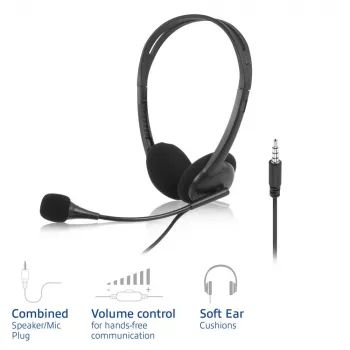 ACT AC9330 austiņas ar 3,5 mm audio ligzdu