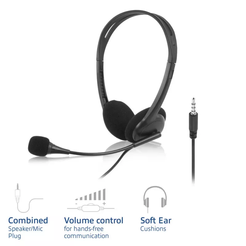ACT AC9330 austiņas ar 3,5 mm audio ligzdu