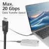 ACT USB4 20Gbps 240W USB Type-C kabelis 2m Melns USB-IF sertificēts