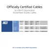 ACT USB4 20Gbps 240W USB Type-C kabelis 2m Melns USB-IF sertificēts