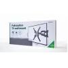 TV stiprinājums Gembird WM-60ST-01 32–60 collu televizoriem, VESA 100x100–400x400, līdz 36.4 kg, slīpums -2°–10°, attālums no sienas 4.2–45.2 cm, melns