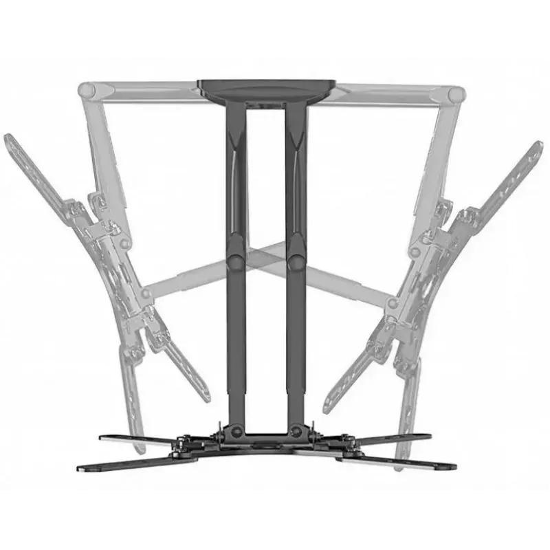 TV stiprinājums Gembird WM-60ST-01 32–60 collu televizoriem, VESA 100x100–400x400, līdz 36.4 kg, slīpums -2°–10°, attālums no sienas 4.2–45.2 cm, melns