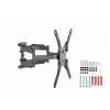 TV stiprinājums Gembird WM-60ST-01 32–60 collu televizoriem, VESA 100x100–400x400, līdz 36.4 kg, slīpums -2°–10°, attālums no sienas 4.2–45.2 cm, melns
