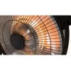 Halogena elektriskais sildītājs SUNRED Retro, 2100/900 W, grīdas novietojumam, silda līdz 17 m², melns/brūns