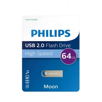 Philips Moon Edition 2.0 USB zibatmiņa 64 GB USB Type-A Sudraba