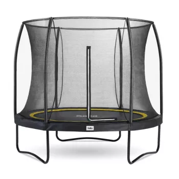 Zemes trampolīns Salta Comfort Round, 54 atsperes, 120 kg, 3 kājas, drošības tīkls, āra