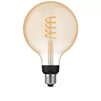 Philips G125 E27 Filament Globe viedā spuldze, 7W, Bluetooth/Zigbee, 125×192mm