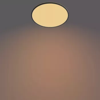 Griestu lampa Philips Functional Super Slim 36 W LED Melna Apaļa