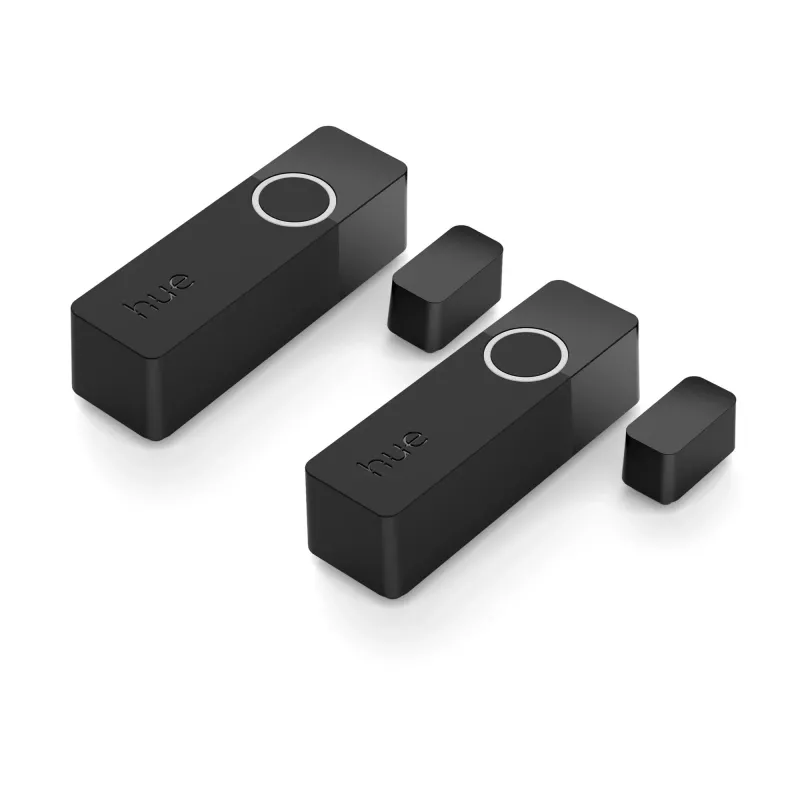 Philips Secure kontaktsensors, Bezvadu, ZigBee, Melns, Durvīm/Logam, Līmlente/Skrūve, III