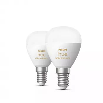 Philips Hue White ambience Lustre – E14 viedā spuldze – (2 iepakojumā)