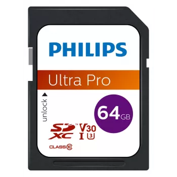 Philips 64 GB SDXC UHS-I Class 10 FM64SD65B atmiņas karte