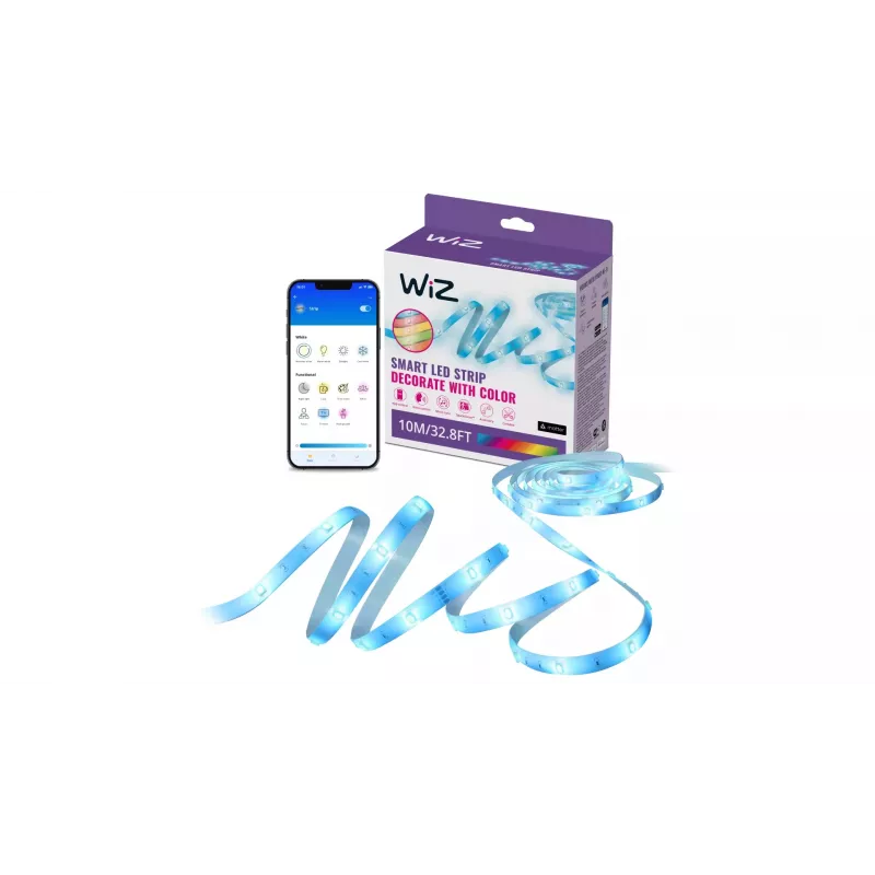 WiZ viedā apgaismojuma LED lente Wi-Fi/Bluetooth 10 W