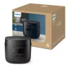 Rīsu plīts Philips 3000 sērija HD3080/80, 0,54 L, 400 W, melna, pogu vadība