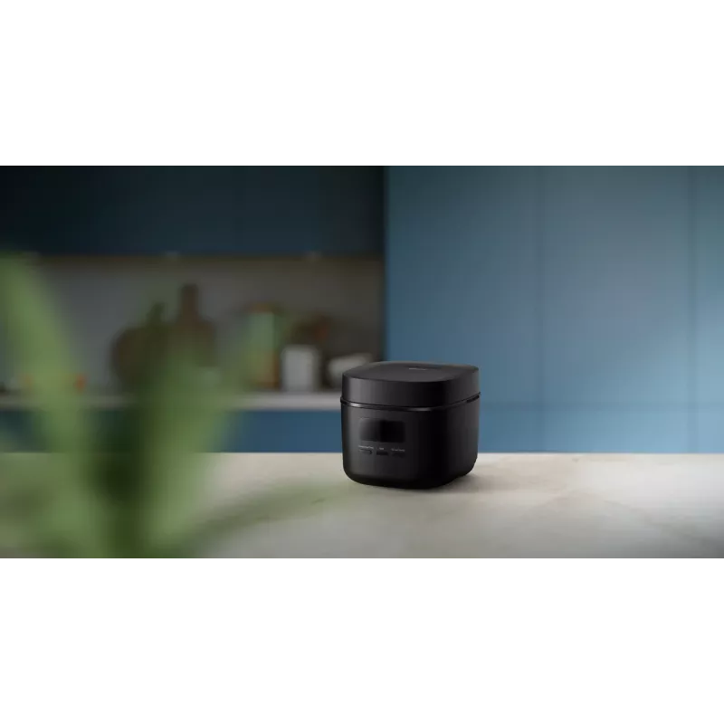 Rīsu plīts Philips 3000 sērija HD3080/80, 0,54 L, 400 W, melna, pogu vadība