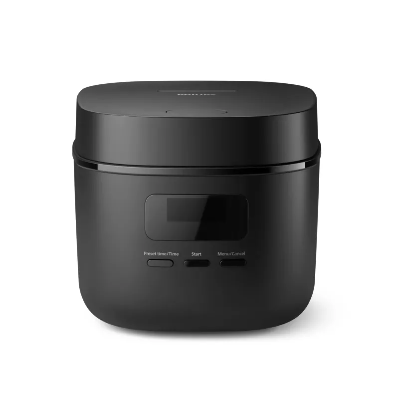 Rīsu plīts Philips 3000 sērija HD3080/80, 0,54 L, 400 W, melna, pogu vadība